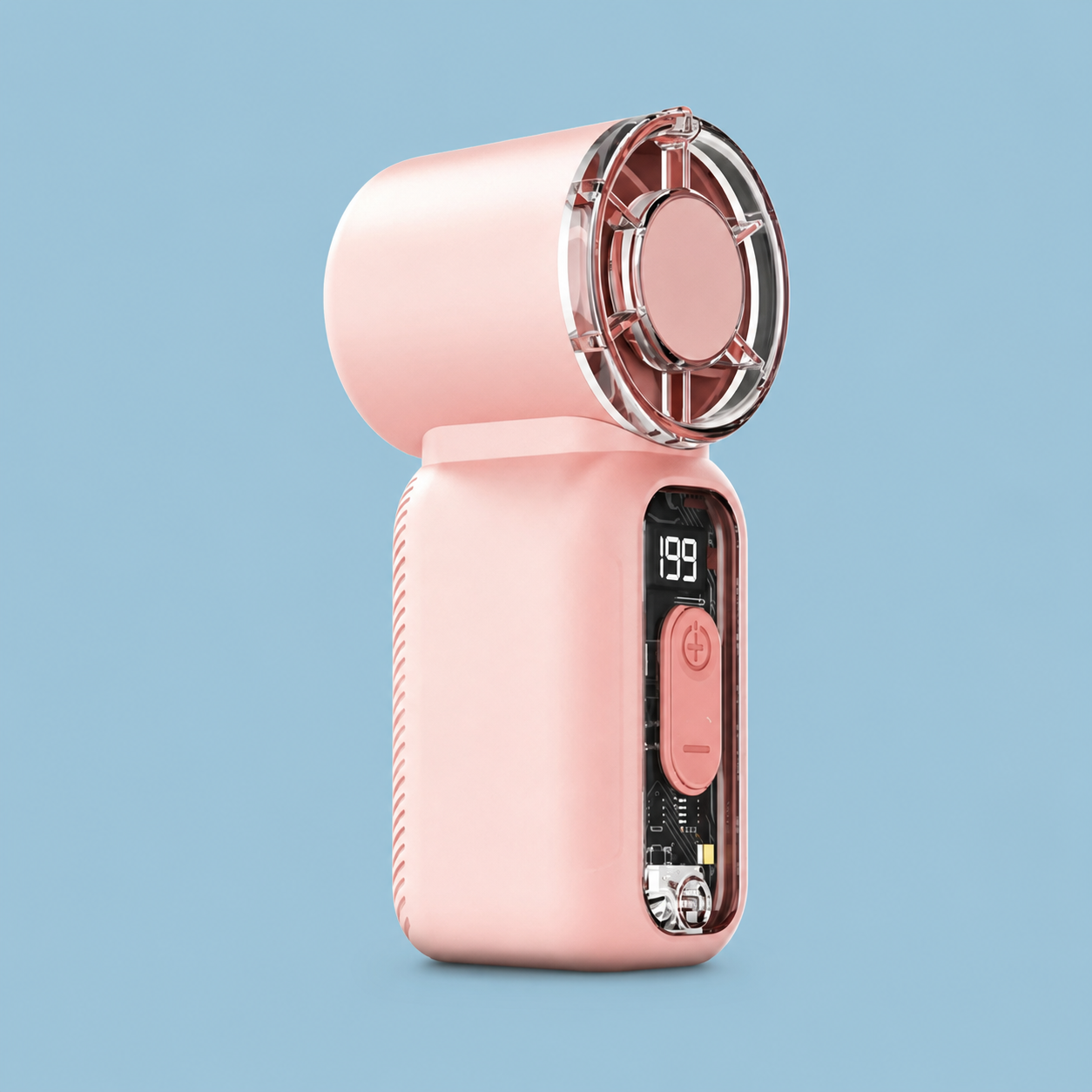 Portable Mini Fan – USB Rechargeable Travel Fan with Digital Display