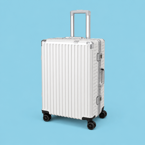 Aluminum Frame Rolling Suitcase – 20/24/26/28" with USB Port & Combination Lock