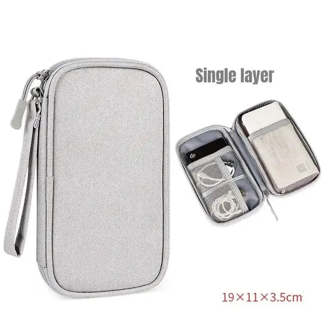 Travel Cable Organizer Bag – Waterproof Tech Pouch for Cables & Accessories