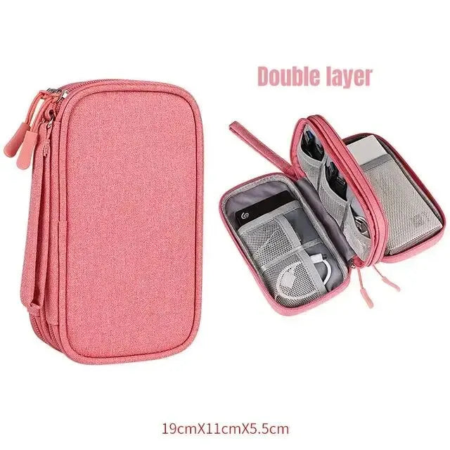 Travel Cable Organizer Bag – Waterproof Tech Pouch for Cables & Accessories