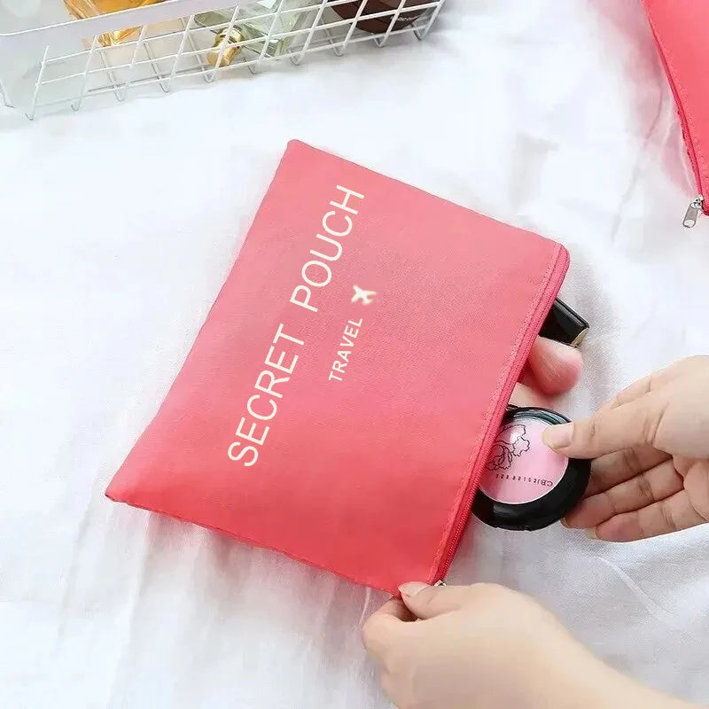 6-Piece Travel Storage Bags Waterproof Packing Organizers with Zipper