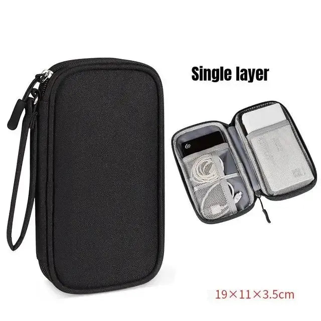 Travel Cable Organizer Bag – Waterproof Tech Pouch for Cables & Accessories