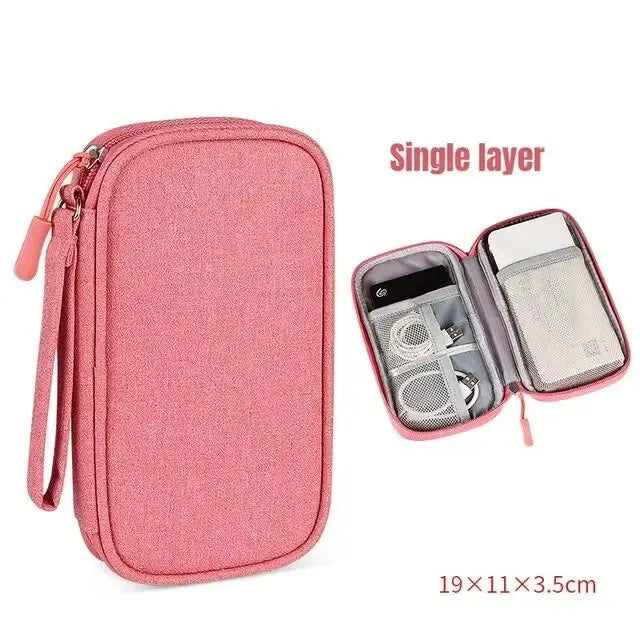 Travel Cable Organizer Bag – Waterproof Tech Pouch for Cables & Accessories