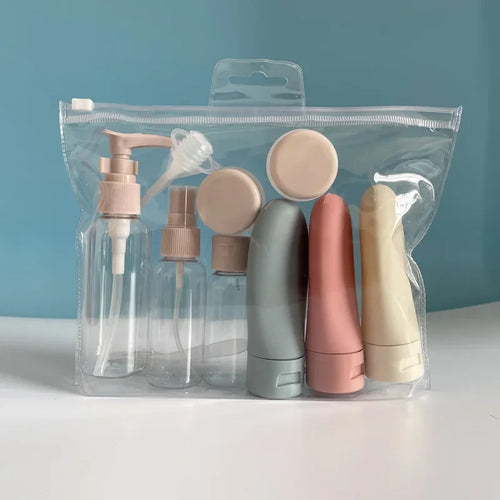 11-Piece Travel Bottles Set with Storage Bag | TSA-Approved