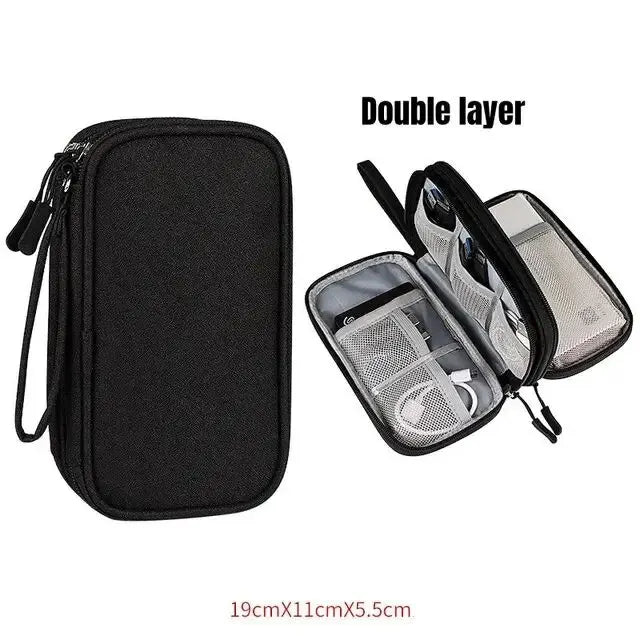 Travel Cable Organizer Bag – Waterproof Tech Pouch for Cables & Accessories