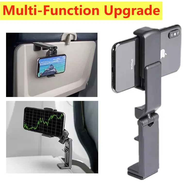 Foldable Airplane Phone Holder – Portable Travel Mount for Flights & Desk