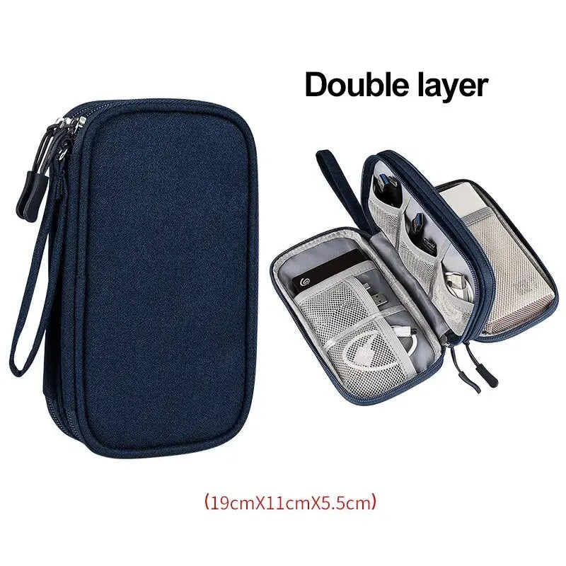 Travel Cable Organizer Bag – Waterproof Tech Pouch for Cables & Accessories
