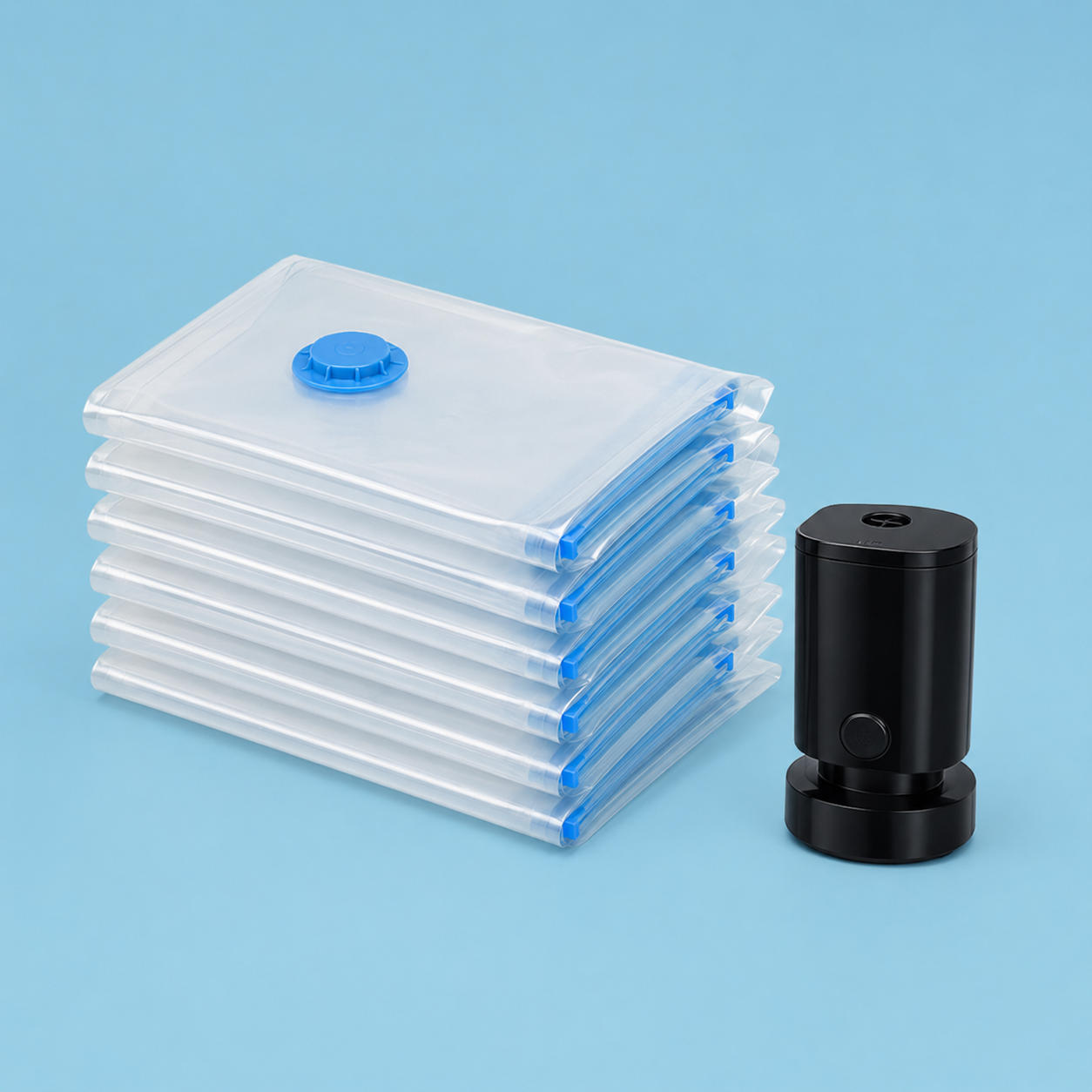 Vacuum Storage Bags with Cordless Electric Pump – Space Saver for Travel